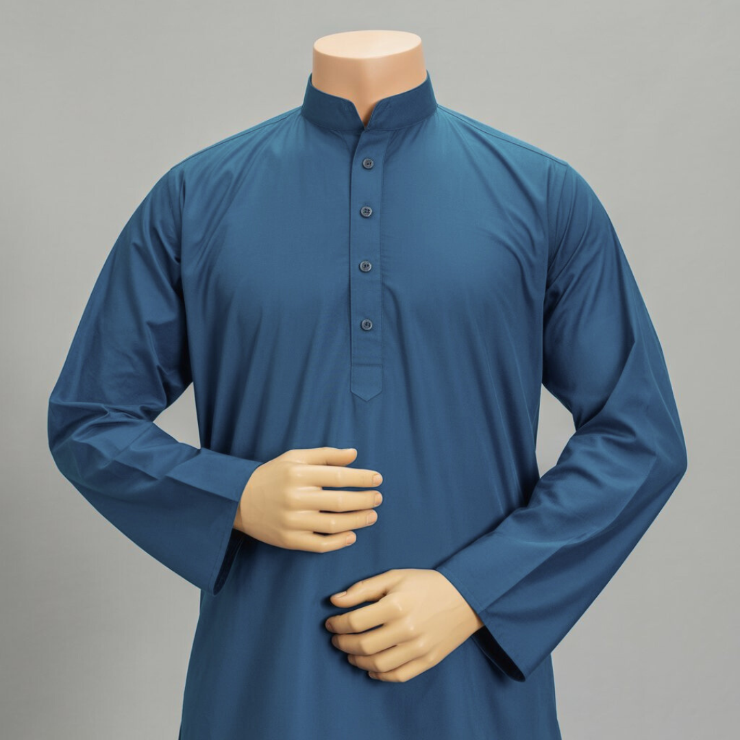 Blue Wash & Wear - Unstitched Fabric for Men