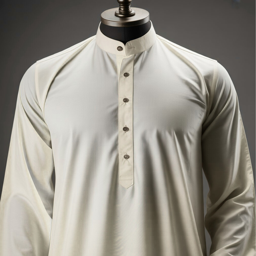White Wash & Wear - Unstitched Fabric for Men