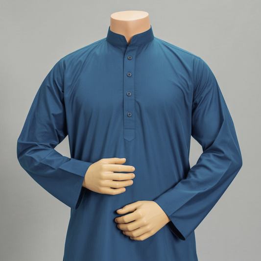 Blue Wash & Wear - Unstitched Fabric for Men