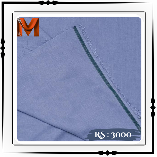 Polo Blue Wash & Wear - Unstitched Fabric for Men