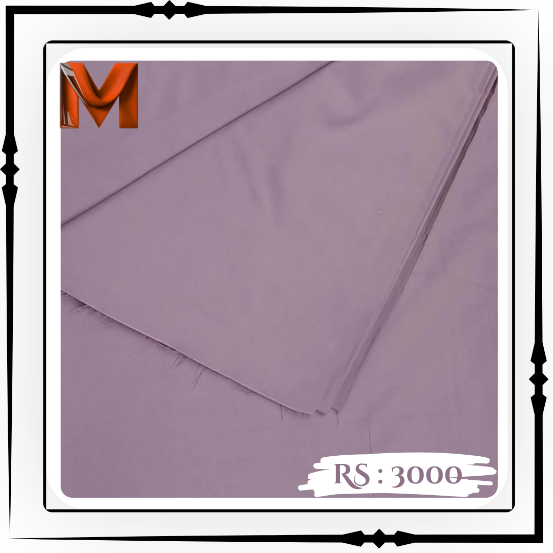 Dark Purple Wash & Wear - Unstitched Fabric for Men