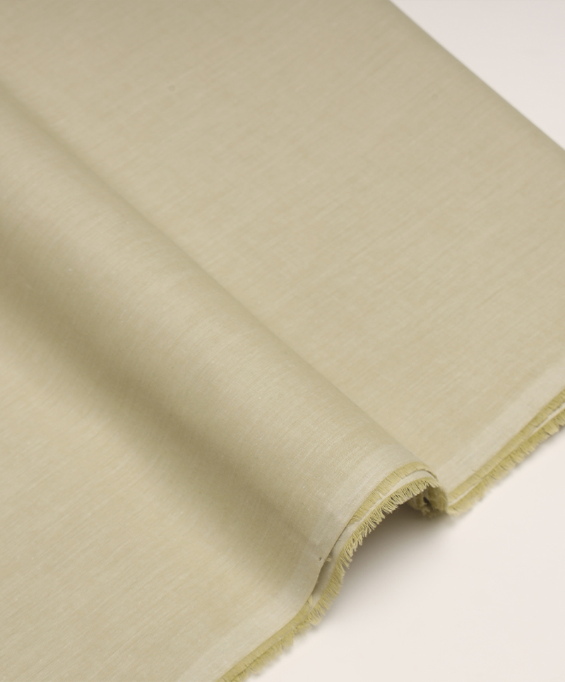 Premium Unstitched Cotton Light Beige Fabric – Smooth Finish & Elegant Feel - Image 3